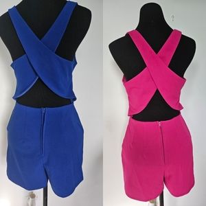 (2) Junpsuit Overall (pink & blue)